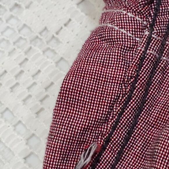 Noize Burgundy Patch Short Sleeve Button Shirt Size L - Picture 5 of 7